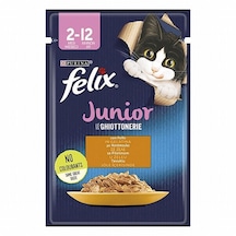Purina Felix Junior Pouch Tavuklu Yavru Kedi Maması 6 x 85 G