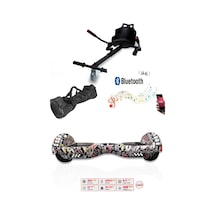 Citymate Elektrikli Kaykay Akıllı Denge Hoverboard + Hoverkart + Çanta Full Ledli Extrem Paket D14