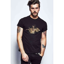 Thumb One Piece Baskılı Siyah Erkek Tshirt