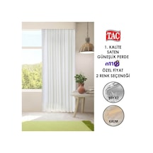 Taç Saten Güneşlik / Ölçüye Özel Dikim / Krem Ve Beyaz Seçenekli