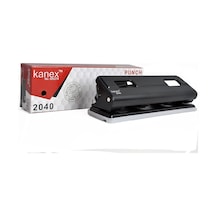 Kanex 2040 Delgeç.4 Delikli. 16 Sayfa Delme Kapasiteli - Siyah
