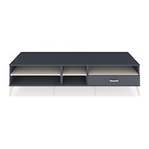 Kronos Tv Ünitesi 3 Raflı Tek Çekmeceli 220x59x51 Antrasit-aytaşı/antrasit Aytası/antrasıt - Antrasıt