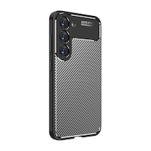 Galaxy S23 Kılıf Zore Negro Karbon Tasarım Silikon Kılıf