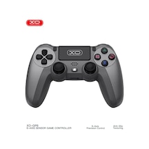 Gp6 Bluetooth Ve Kablolu Oyun Kolu Ps4, Pc, İos, Android Ve Ps3 Uyumlu Çift Titreşimli Kablosuz Gamepad, 6 Eksen Jiroskop, Touchpad Ve Kulaklık Jaklı Rgb Oyuncu Kolu