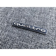 Audi Q7 Serisi Uyumlu Quattro Black Silver Bagaj Yazısı 3m 3d Abs
