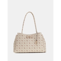 Guess Carrie Logo Kadın Omuz Çantası Hwgp9898220 Krem