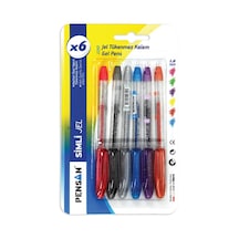 Pensan Tükenmez Kalem Jel Simli 1.0 Mm Eflatun 2280 Çok Renkli