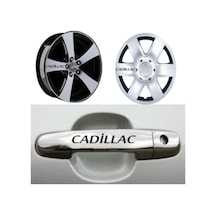 Cadillac Kapı Jant Sticker Yapıştırma 8 Adet