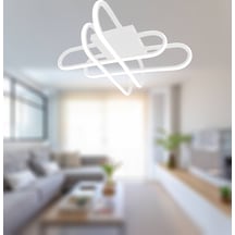Tt338-by Tt Ayd. Kasef Model Mat Beyaz Sarı Işık Led Avize Beyaz