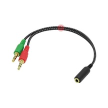 Frisby Fa-6624ac 2x3.5mm Stereo Erkek - 4 Pin 3.5mm Stereo Dişi Y Kablo Kdo