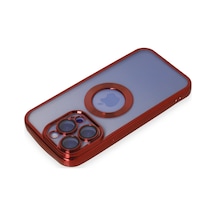 Apple iPhone  Uyumlu- 15 Pro Max Kılıf Slot Silikon - Kırmızı