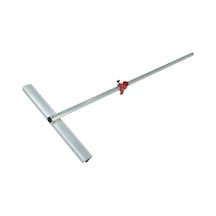 Büro Ev Ofis Yazlık Hijyeni İçin 190cm T Tip Gönyeli Klavuzlu Tekerli Cam Kesici