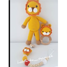 Amigurumi Aslan Yenidoğan Set