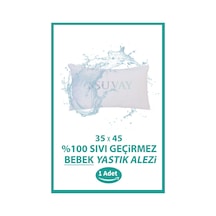 %100 Pamuklu Su Sıvı Geçirmez Bebek Kafa Yastığı Alezi Fermuarlı