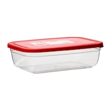 Asd035 Maya Dikdörtgen Saklama Kabı Kırmızı 1500ml Çok Renkli