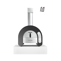 Fontana Forni Maestro 40 Gazlı Pizza Fırını Inox - Siyah
