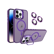 Teleplus Apple Uyumlu iPhone 14 Pro Max Kılıf Kamera Koruma Standı Magsafe Alp Kapak