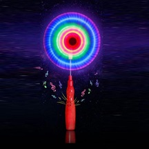 Flashing Light Up Led Spinning Renkli Led Işıklı Dönen Ufo Pervane Sesli Işıklı Kırmızı Değirmen Işık Kırmızı