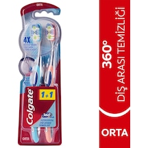 4 Adet Colgate Diş Fırçası 360 Diş Arası Temizliği 1+1