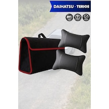 Daihatsu Terios Uyumlu Siyah Renk Bagaj Çantası Koltuk Yastığı Lüks Model