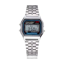Cevira Metal Kordon Dijital Klasik Unisex Vintage Retro Saat Turkuaz