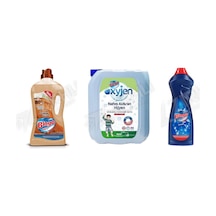 Bingo Ahşap Temizleyici 1lt + Çamaşır Suyu 4 Lt + Amonyaklı Krem 750 Ml 3'lü Set Diğer