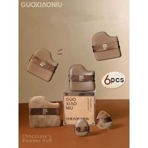 Guoxiaoniu 6 Adet Makyaj Blenderi Gevşek Toz Vakıf Bb Krem Kozmetik Appli One Box