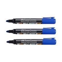 Faber Castell Multimark Jumbo 23 Permanent Mavi 3lü Mavi