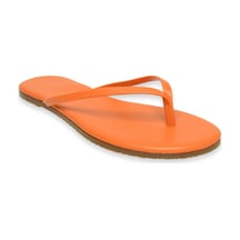 Tkees Tk-2011 Klasik Parmak Arası Turuncu Kadın Terlik Turuncu