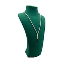 Süet Kumaş Elisia Manken Yeşil Renk 32/15 Cm Kolye Gerdanlık Takı Sergileme Mankeni