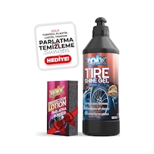 Zolx Lastik Parlatıcı Temizleyici Jel Lastik Temizleme Jeli 500ml + Sünger li.