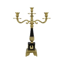 Vitale Royal Gold 3'lü Şamdan 53 Cm Ak.ıu0427