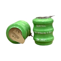3.6v 3s1p 60 Mah 2 Pin Nı-mh Buton Pil