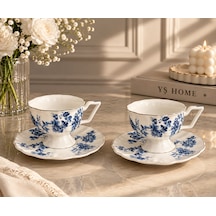 Yş Home - Vintage 2 Li Fincan Takımı 80 Ml Mavi