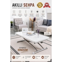 Juppo Üst Tabla Mdf Beyaz Oval Köşe Alt Krom Dışa K
