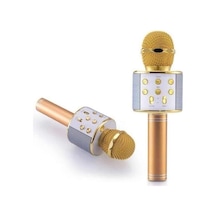 Hubrendy Tekno Karaoke Mikrofon Dahili Hoparlörlü Sd-usb-aux Girişli Bluetooth Hoparlör