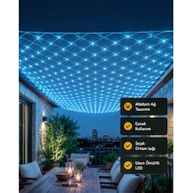 Dekoratif Led File Işık Ağ Tasarımı Uczzzağled-1-1 Çok Renkli