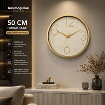 Tr Büyük Boy Duvar Saati Wall Clock 50 Cm Kc01 Diğer