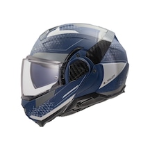 Ls2 Advant 2 Astral Çene Açılır Kask Mat Gri - Mavi