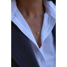 Yenigün Kuyumculuk 14 Ayar Altın N Harfli Kolye Kly26590
