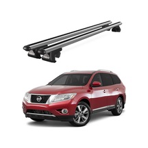 Venüs Nissan Pathfinder 2013-2020 Uyumlu Gri Ara Atkı Port Bagaj Tavan Barı
