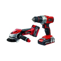 Einhell TE-TK 18 Li Kit CD+AG 1x1.5 Ah + 1x3.0 Ah Akülü Matkap + Taşlama - 4257211
