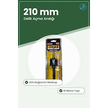 Panç Adaptörü Sds İle 210 Mm Matkap Aksesuarı Bi Metal Delik Açma