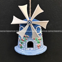 Büyük Bodrum Minyatür Yel Değirmen Bahçe Balkon Kapı Duvar Süs