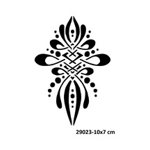 Airbrush Tattoo El Üstü Büyük Motif Stencil Süsleme Ve Boyama Kalıbı