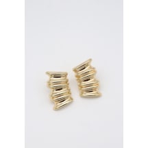 Çelik Küpe 14 K-17229 30mm Çok Renkli