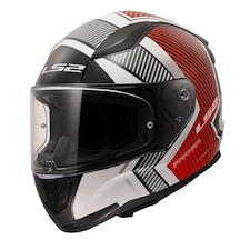 Ls2 Rapid 2 Extra Beyaz-kırmızı Fullface Motosiklet Kaskı