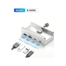 Honeybeeshop Usb 3.0/2.0 Klipsli Alüminyum Dock İstasyonu Veri, Şarj, Tf/sd Kart Okuyucu L-049a