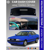 Audi 80 1986-1996 Torpido Örtüsü Ön Göğüs Koruma Torpido Koruma Araca Özel Kaymaz Kolay Montaj Mavi