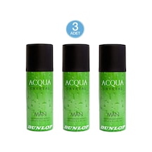 Dunlop Acqua Crystal Erkek Sprey Deodorant 150 ML x 3